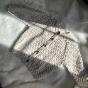 Baby boy or girl knitted cardigan
